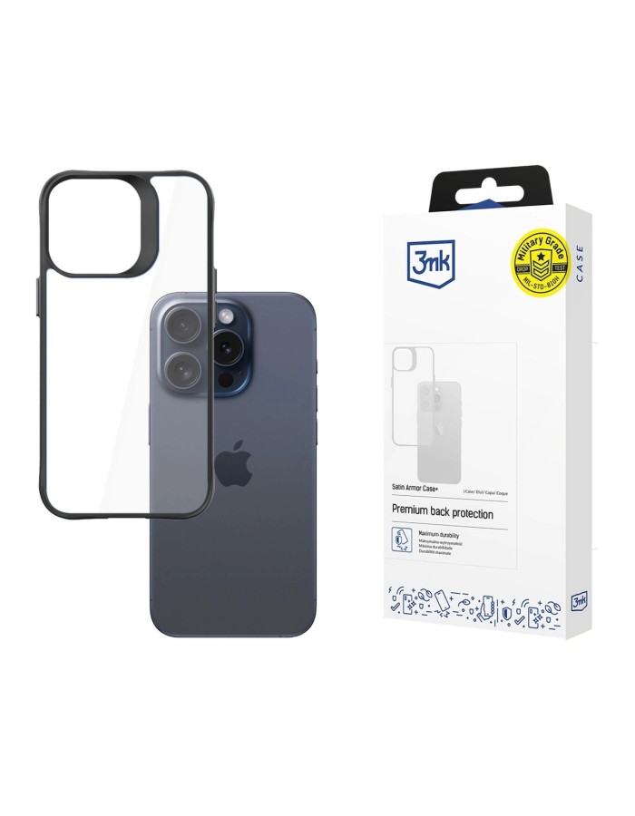 Apple iPhone 15 Pro - 3mk Satin Armor Case+