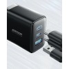 Joyroom JR-TCF10 fast charger 2x USB-C USB-A 32W (UK plug) - black Joyroom JR-TCF10 fast charger 2x USB-C USB-A 32W (UK plug) - black