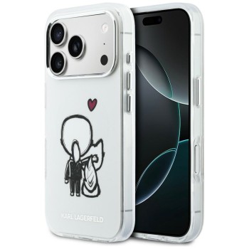 Karl Lagerfeld Karl &amp;amp; Choupette Back MagSafe Case for iPhone 17 Pro Max - Clear