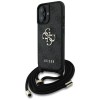Guess 4G Big Logo Cord Stap Crossbody Case for iPhone 16 Black Guess 4G Big Logo Cord Stap Crossbody Case for iPhone 16 Black