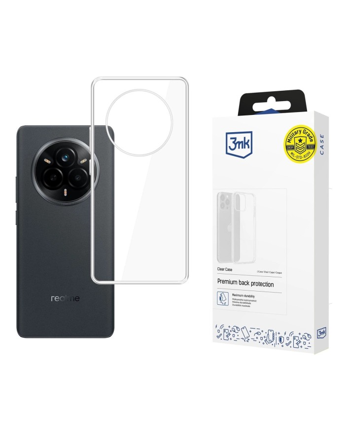 3mk Clear Case for Realme 14 Pro - Transparent