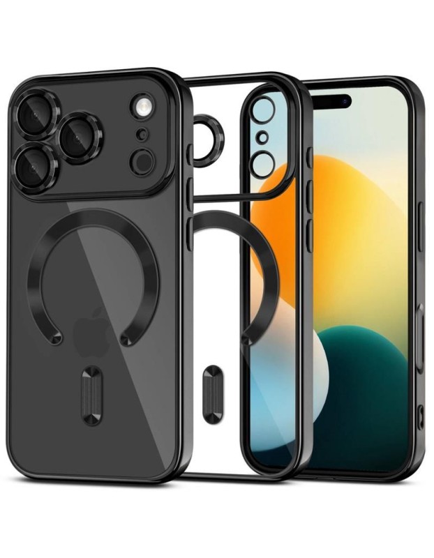 Tech-Protect MagFlex MagSafe Case for iPhone 17 Pro Max - Clear Black Tech-Protect MagFlex MagSafe Case for iPhone 17 Pro Max - Clear Black