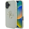 Guess Grained Big 4G Logo Small Classic Logo case for iPhone 16 - green Guess Grained Big 4G Logo Small Classic Logo case for iPhone 16 - green
