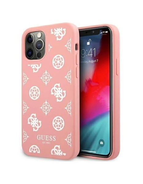Guess GUHCP12LLSPEWPI iPhone 12 Pro Max 6.7" pink/pink hard case Peony Collection Guess GUHCP12LLSPEWPI iPhone 12 Pro Max 6.7" pink/pink hard case Peony Collection