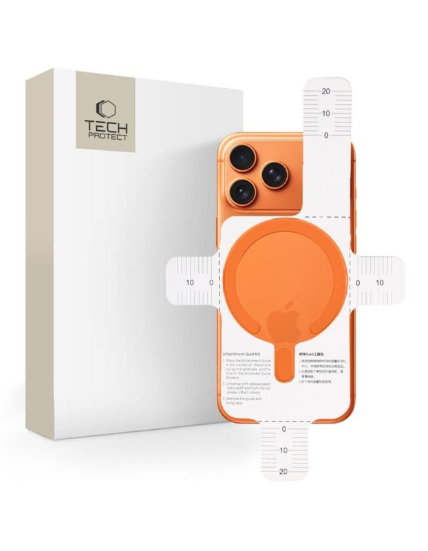 MagSafe Tech-Protect MMP-200 Magnetic Ring for Phone - Orange MagSafe Tech-Protect MMP-200 Magnetic Ring for Phone - Orange