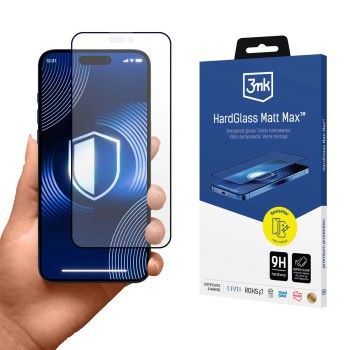 Tempered glass 3mk HardGlass Matt Max for iPhone 15 Pro Tempered glass 3mk HardGlass Matt Max for iPhone 15 Pro