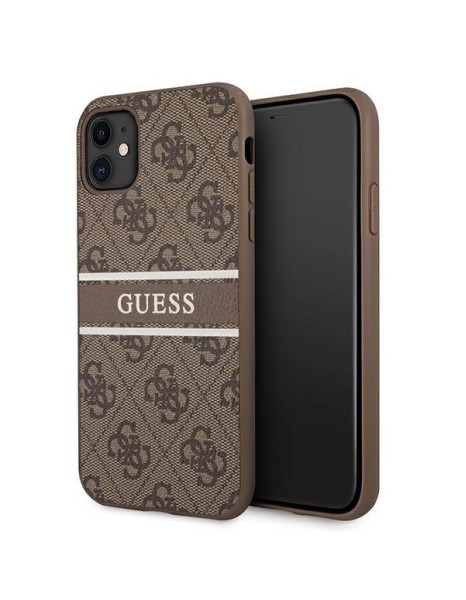Guess 4G Stripe case for iPhone 11 / Xr 6.1" - brown