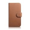 iCarer Wallet Case 2in1 Cover iPhone 14 Pro Max Leather Flip Cover Anti-RFID Brown (WMI14220728-BN)