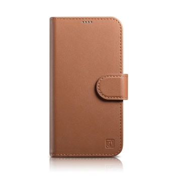 iCarer Wallet Case 2in1 Cover iPhone 14 Pro Max Leather Flip Cover Anti-RFID Brown (WMI14220728-BN)