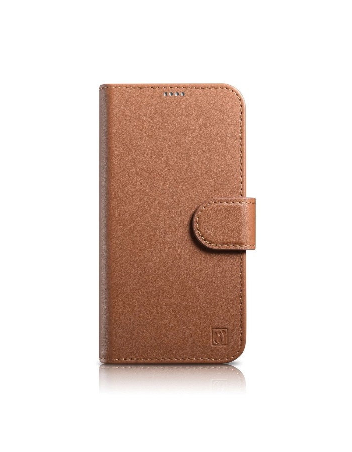 iCarer Wallet Case 2in1 Cover iPhone 14 Pro Max Leather Flip Cover Anti-RFID Brown (WMI14220728-BN)