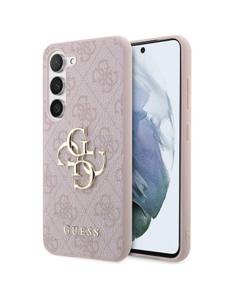 Guess 4G Big Metal Logo Case for Samsung Galaxy S24 - Pink
