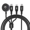 Apple Watch Dudao A12Max+ PD 100W 3in1 Charger Cable: USB-C Lightning 1.2m - Black Apple Watch Dudao A12Max+ PD 100W 3in1 Charger Cable: USB-C Lightning 1.2m - Black