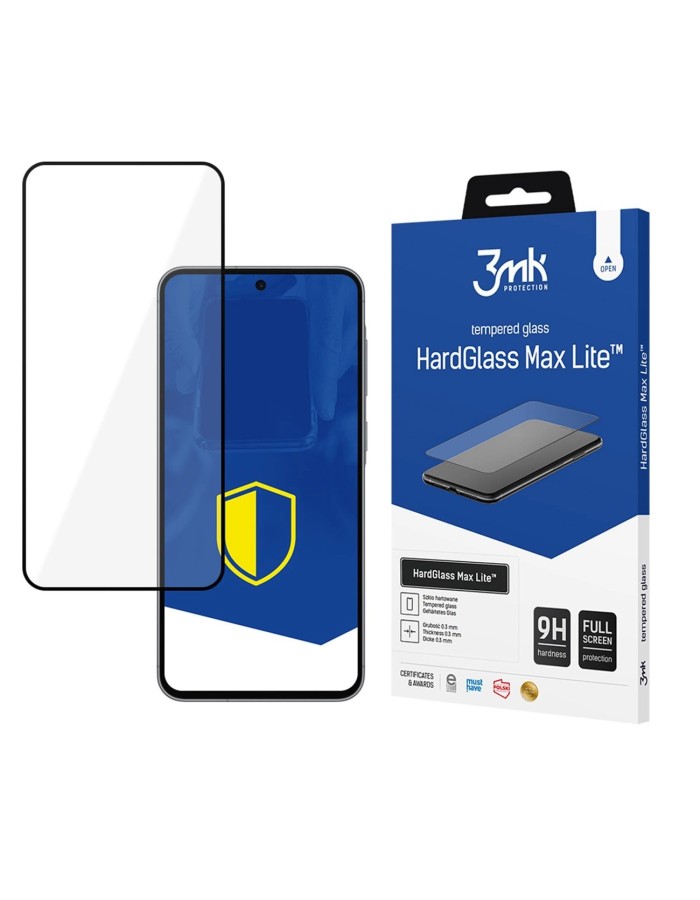 Tempered glass 3mk HardGlass Max Lite Black Samsung Galaxy A36 5G