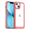 Outer Space Case iPhone 14 hard cover with a gel frame red Outer Space Case iPhone 14 hard cover with a gel frame red