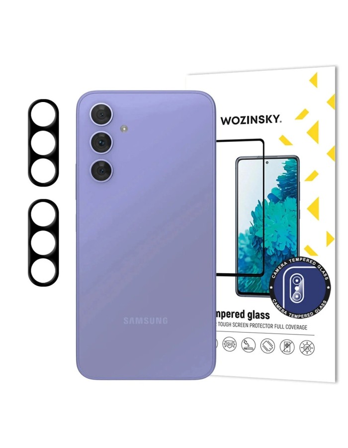 Black Wozinsky Full Camera Glass for Samsung Galaxy A17 / A17 5G, Set of 2