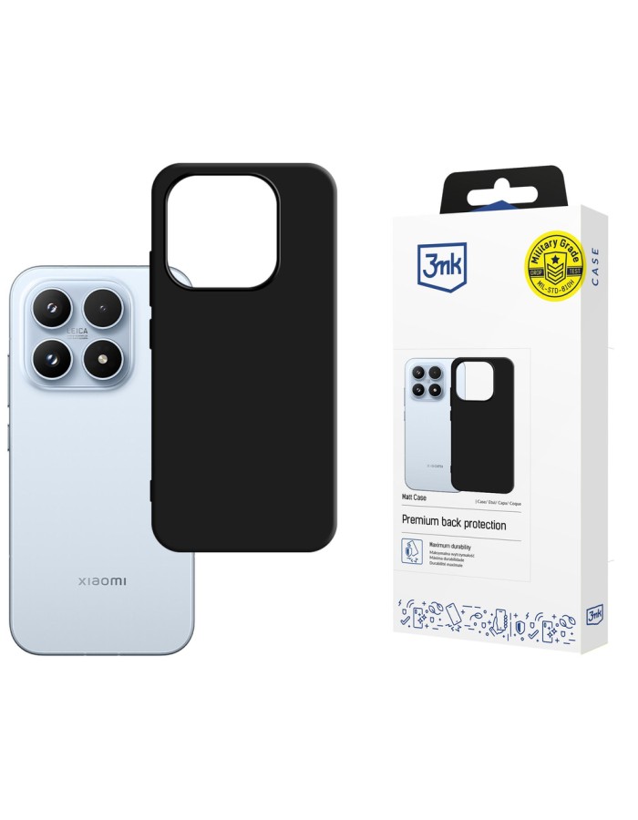 3mk Matt Case for Xiaomi 17 - matte black