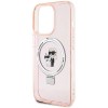 Karl Lagerfeld KLHMP15XHMRSKCP iPhone 15 Pro Max 6.7" pink/pink hardcase Ring Stand Karl&amp;amp;Choupette MagSafe