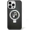 Karl Lagerfeld KLHMP15SHMRSKCK iPhone 15 6.1" black/black hardcase Ring Stand Karl&amp;amp;Choupette MagSafe