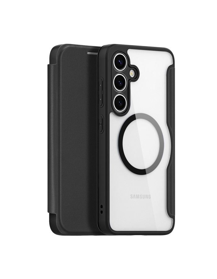 Dux Ducis Skin X Pro case for Samsung Galaxy S25 with MagSafe and wallet - black