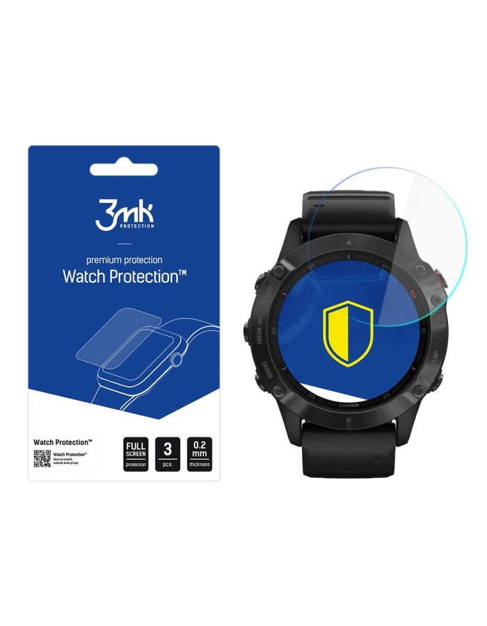 Garmin Fenix 6 Pro - 3mk Watch Protection™ v. FlexibleGlass Lite Garmin Fenix 6 Pro - 3mk Watch Protection™ v. FlexibleGlass Lite
