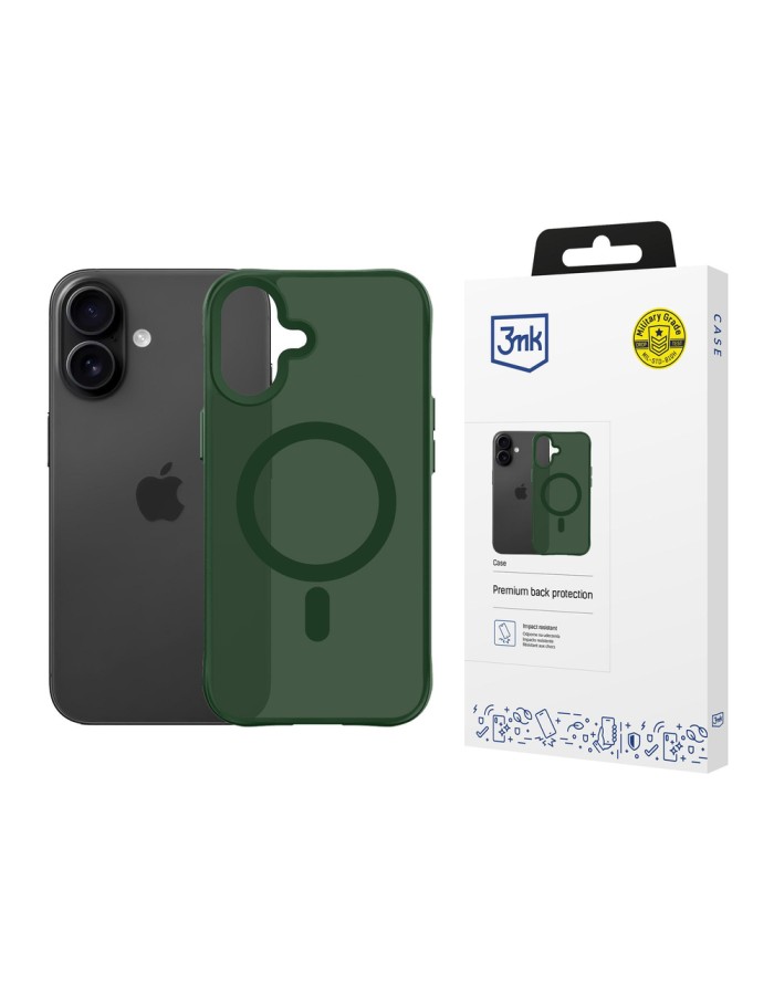 3mk Smoke MagCase for iPhone 17 - Green-Translucent 3mk Smoke MagCase for iPhone 17 - Green-Translucent