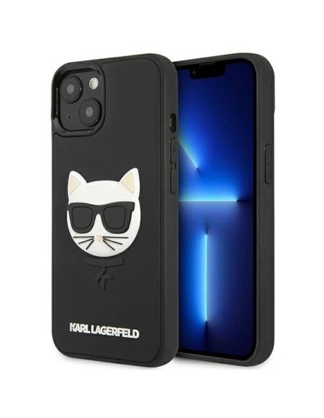 Karl Lagerfeld 3D Rubber Choupette Case for iPhone 13 mini - Black