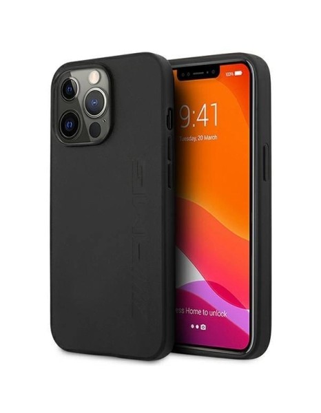 AMG AMHCP14LDOLBK iPhone 14 Pro 6.1 "black / black hardcase Leather Hot Stamped AMG AMHCP14LDOLBK iPhone 14 Pro 6.1 "black / black hardcase Leather Hot Stamped