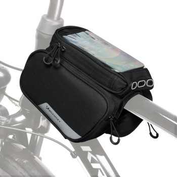 Wozinsky frame bike bag + detachable phone cover up to 6.5 "1.5l black (WBB7BK) Wozinsky frame bike bag + detachable phone cover up to 6.5 "1.5l black (WBB7BK)