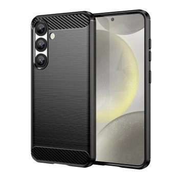 Carbon Case Flexible Silicone for Xiaomi Poco M7 5G - Black