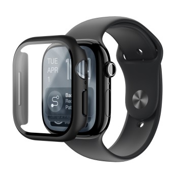 AmazingThing Radix Glass Screen Protector with Case for Apple Watch Series 11 42mm - Black