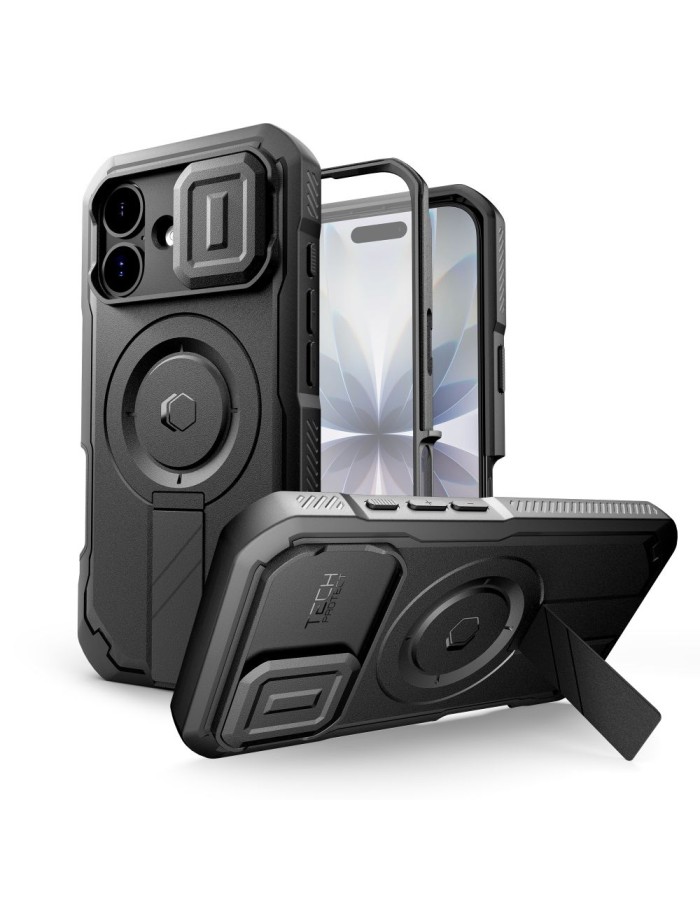 Tech-Protect Kevlar MagSafe case for iPhone 17 - black Tech-Protect Kevlar MagSafe case for iPhone 17 - black