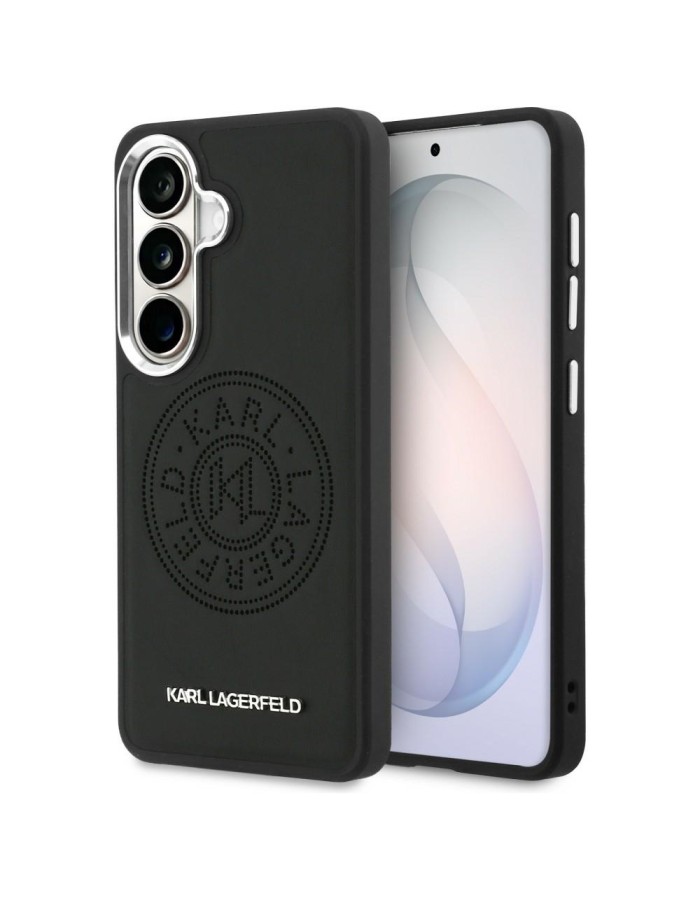 Karl Lagerfeld Perforated KL MagSafe Case for Samsung Galaxy S26+ - Black