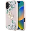 Guess Grained Roses Big 4G logo iPhone 16 case - pink Guess Grained Roses Big 4G logo iPhone 16 case - pink