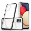 Clear 3in1 case for Samsung Galaxy A03s (166) frame gel cover black Clear 3in1 case for Samsung Galaxy A03s (166) frame gel cover black