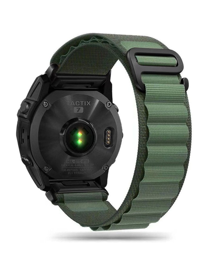 Tech-Protect Nylon Pro Strap for Garmin Fenix 5 / 6 / 6 Pro / 7 - Dark Green Tech-Protect Nylon Pro Strap for Garmin Fenix 5 / 6 / 6 Pro / 7 - Dark Green