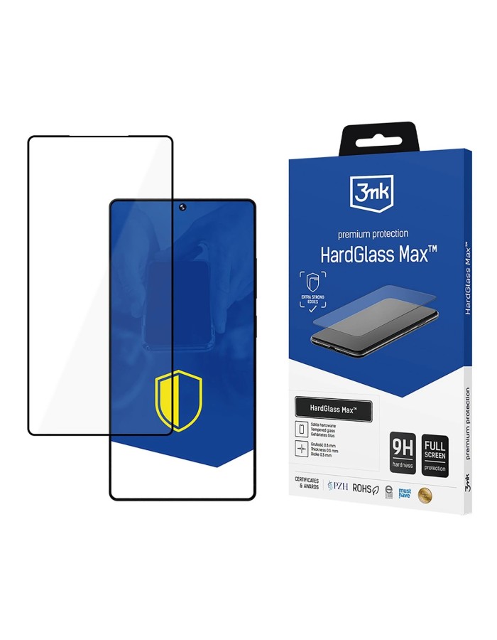 Tempered glass 3mk HardGlass Max Black for Samsung Galaxy S25 Ultra
