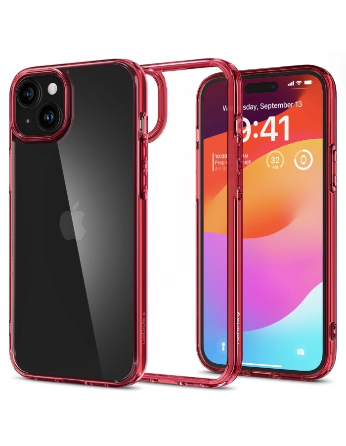 Spigen Ultra Hybrid iPhone 15 Plus Case - Red Spigen Ultra Hybrid iPhone 15 Plus Case - Red