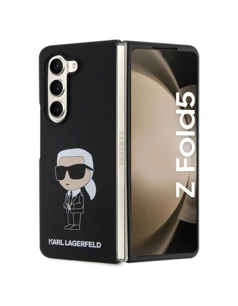 Karl Lagerfeld KLHCZFD5SNIKBCK Z Fold5 hardcase black/black Silicone Ikonik