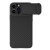 Nillkin Synthetic Fiber S Case iPhone 14 Pro case with camera cover, black Nillkin Synthetic Fiber S Case iPhone 14 Pro case with camera cover, black