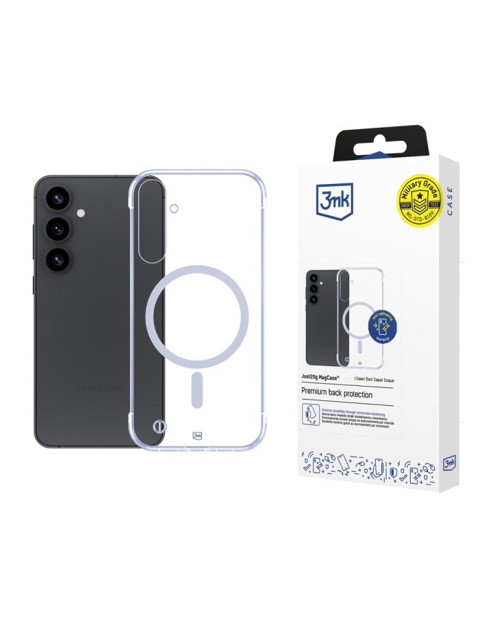 3mk Just20g MagCase for Samsung Galaxy S25 - transparent
