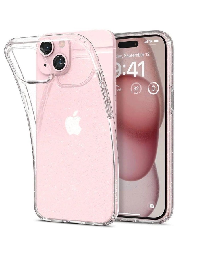 Spigen Liquid Crystal iPhone 14 Plus Case - Clear Glitter Spigen Liquid Crystal iPhone 14 Plus Case - Clear Glitter
