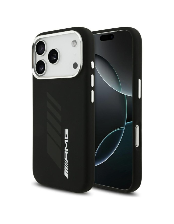 AMG Silicone Oversize Rhombs MagSafe Case for iPhone 17 Pro - Black AMG Silicone Oversize Rhombs MagSafe Case for iPhone 17 Pro - Black