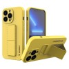 Wozinsky Kickstand Case silicone case with stand iPhone 13 mini yellow Wozinsky Kickstand Case silicone case with stand iPhone 13 mini yellow