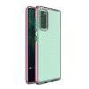 Spring Case clear TPU gel protective cover with colorful frame for Samsung Galaxy A02s EU dark pink Spring Case clear TPU gel protective cover with colorful frame for Samsung Galaxy A02s EU dark pink
