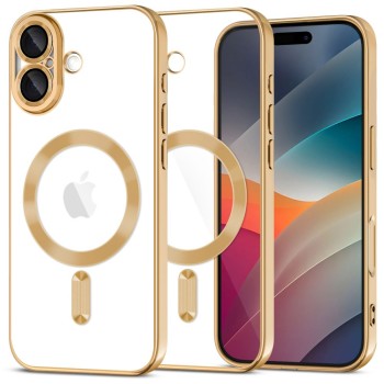 Tech-Protect MagFlex MagSafe Case for iPhone 17 - Transparent Gold Tech-Protect MagFlex MagSafe Case for iPhone 17 - Transparent Gold