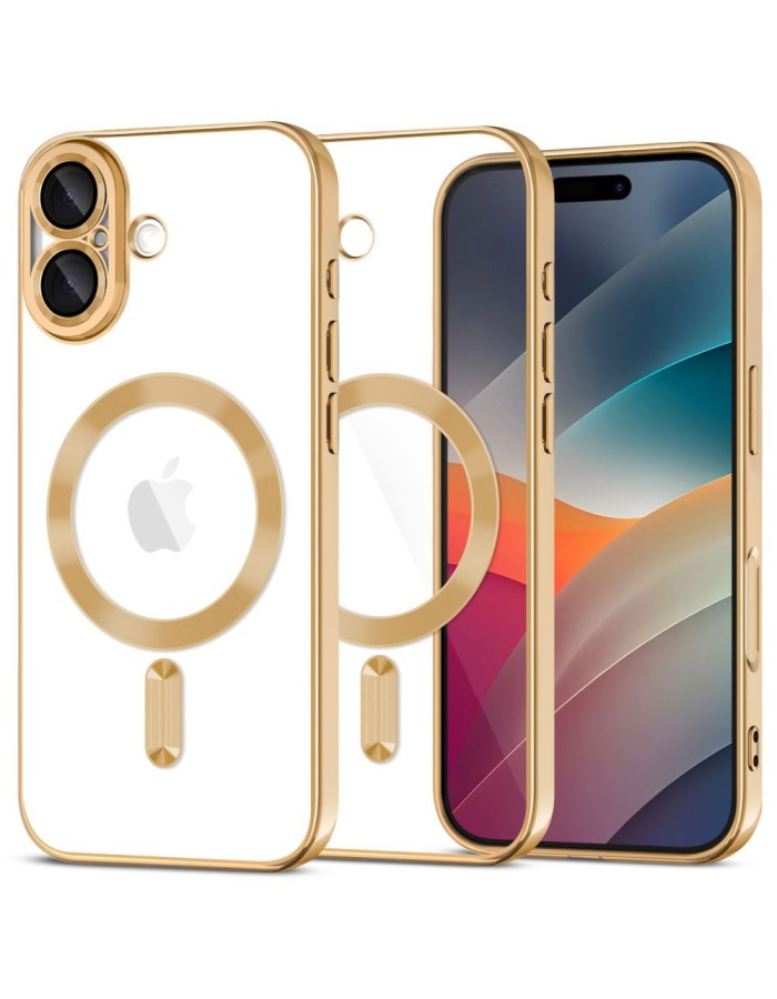 Tech-Protect MagFlex MagSafe Case for iPhone 17 - Transparent Gold Tech-Protect MagFlex MagSafe Case for iPhone 17 - Transparent Gold