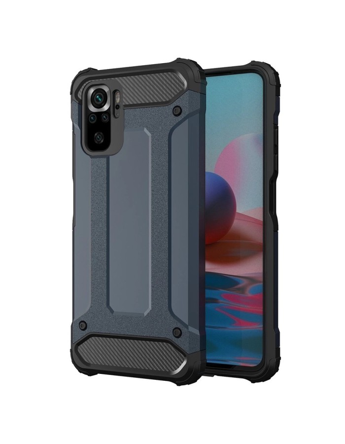Hybrid Armor Case Tough Rugged Cover for Xiaomi Redmi Note 11T 5G / Redmi Note 11S 5G / Poco M4 Pro 5G blue