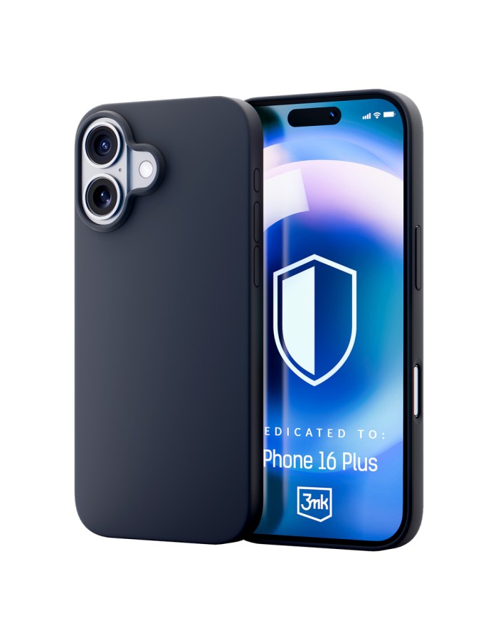 3mk Hardy Silicone MagCase for iPhone 16 Plus - Gray