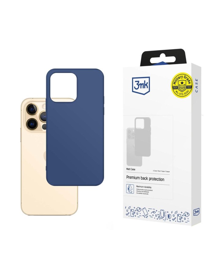 3mk Matt Case for Apple iPhone 13 Pro - Matte Blue