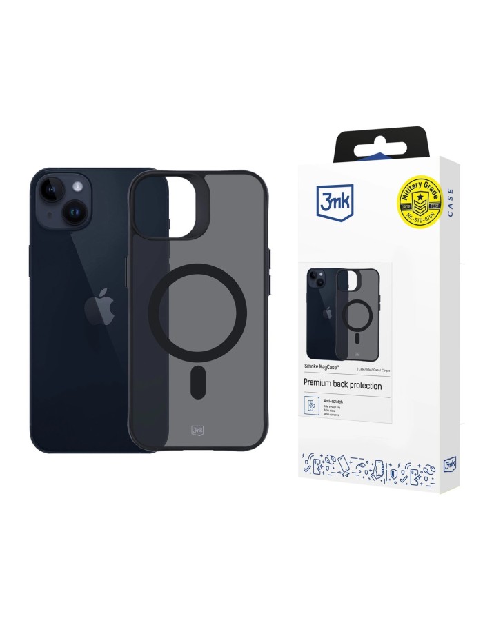 3mk Smoke MagCase with MagSafe for iPhone 14 Plus - Semi-Transparent 3mk Smoke MagCase with MagSafe for iPhone 14 Plus - Semi-Transparent